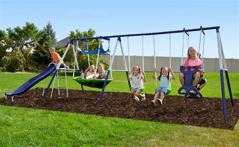 Unlock Unlimited Playtime with a Magic Carpet Metal Swing Set